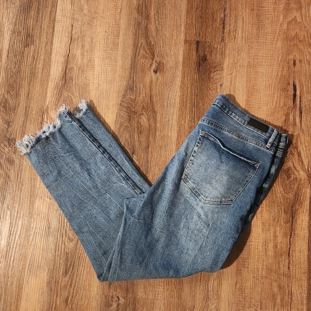 Nicole Miller New York Nomad Super High Rise Straight Denim Jeans Size 12 - Picture 4 of 15